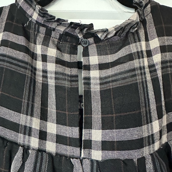 Indigo Soul Checkered Ruffle Top - Picture 3 of 5